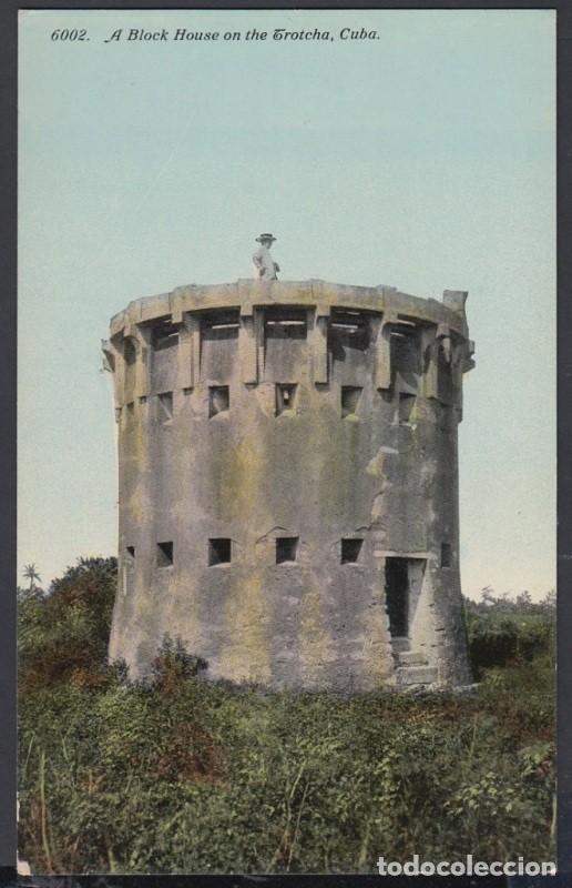 Postkarten: POS-863 CUBA POSTCARD. CIRCA 1910. INDEPENDENCE WAR TROCHA BLOCK HOUSE. TORREON FORTIFICADO ESPA&Ntilde;OL