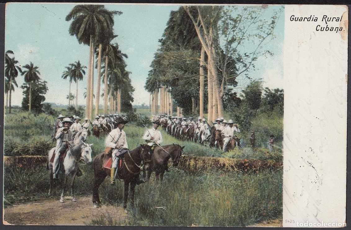 Postcards: POS-974 CUBA POSTCARD 1905. GUARDIA RURA TO FRANCE.