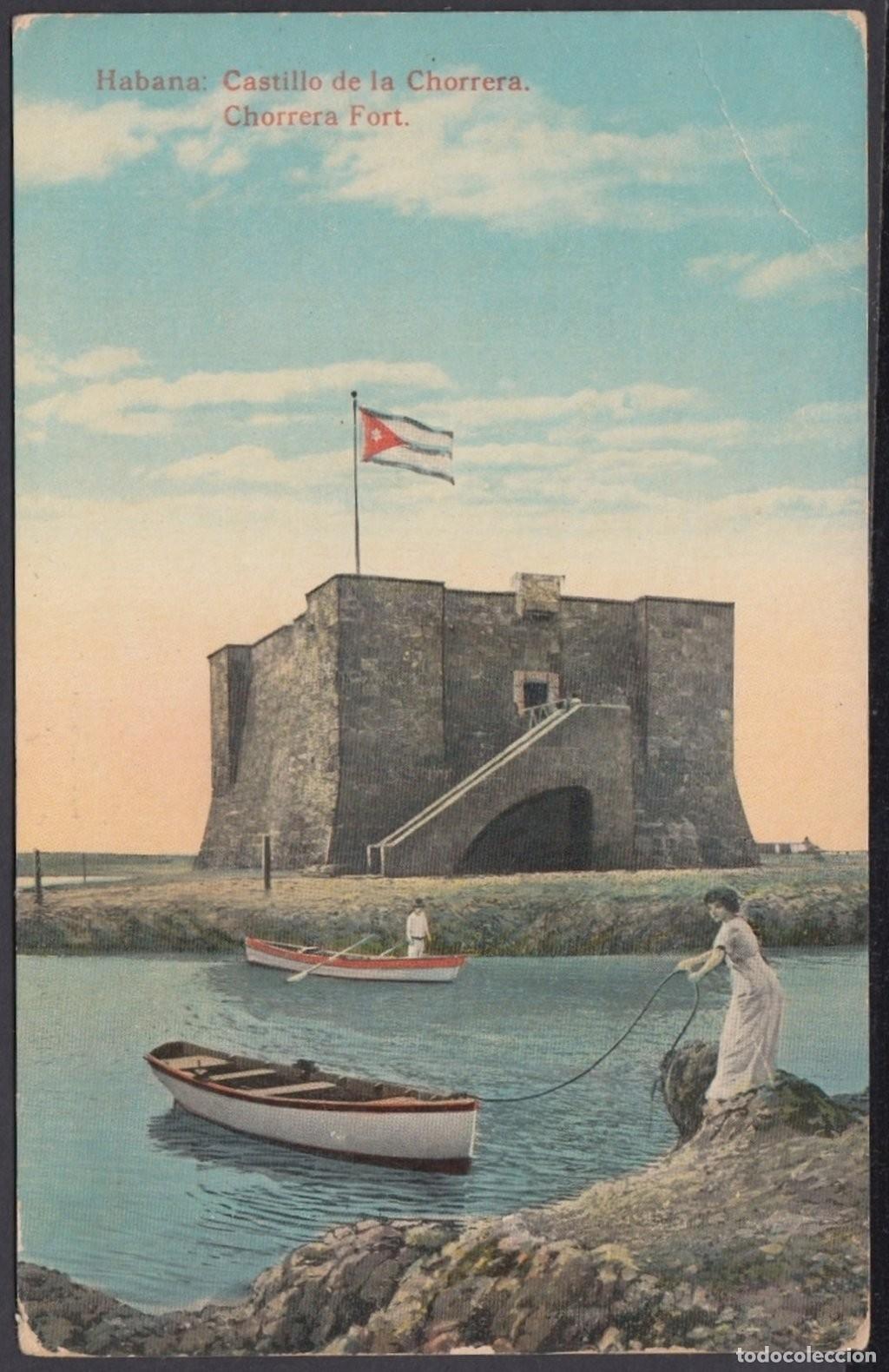Postcards: POS-1014 CUBA POSTCARD. CIRCA 1918. CASTILLO DE LA CHORRERA CASTLE.