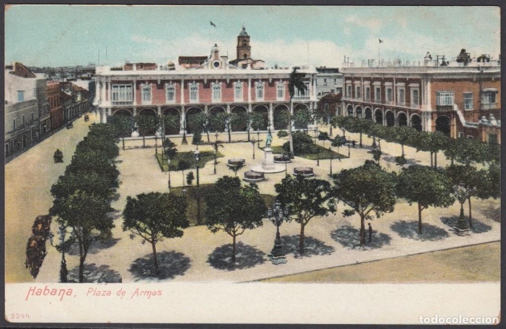Postcards: POS-1035 CUBA POSTCARD. CIRCA 1902. PLAZA DE ARMAS Y PALACIO DE CAPITANES GENERALES.