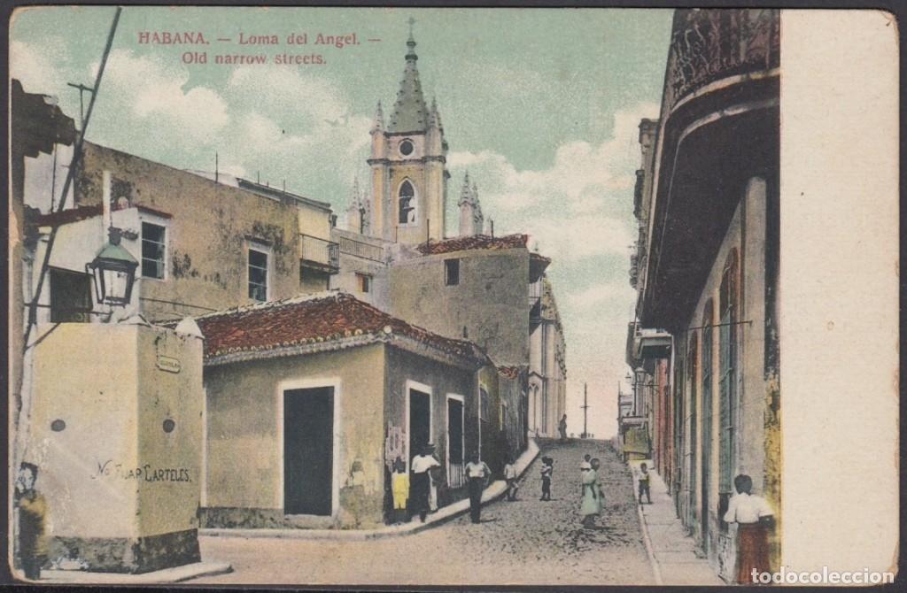 Postcards: POS-1029 CUBA POSTCARD. CIRCA 1905. CALLE CUARTELES STREET, HABANA, LOMA DEL ANGEL.