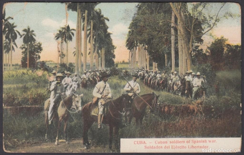 Postcards: POS-1031 CUBA POSTCARD. CIRCA 1902. SOLDADOS DEL EJERCITO LIBERTADOR SPANISH WAR.