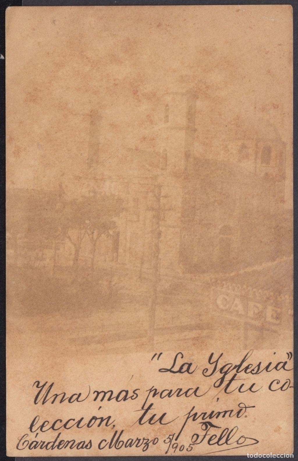 Postcards: POS-1057 CUBA POSTCARD. 1905. CARDENAS, IGLESIA CHURCH.