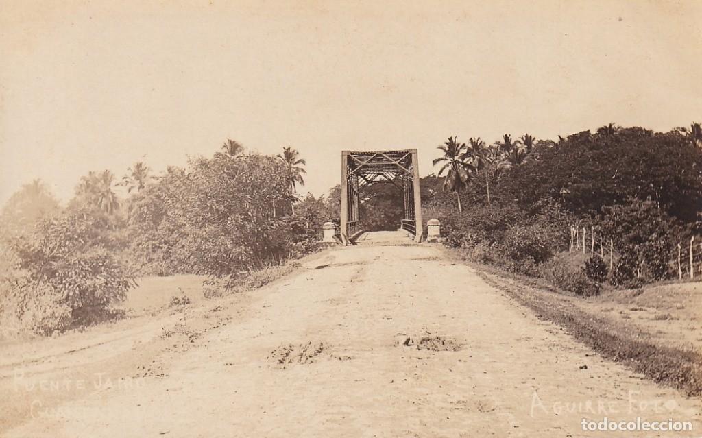 Postais: POS-1103 CUBA CIRCA 1910 ORIGINAL PHOTO POSTCARD PUENTE JAIRO GUANTANAMO BRIGHT.