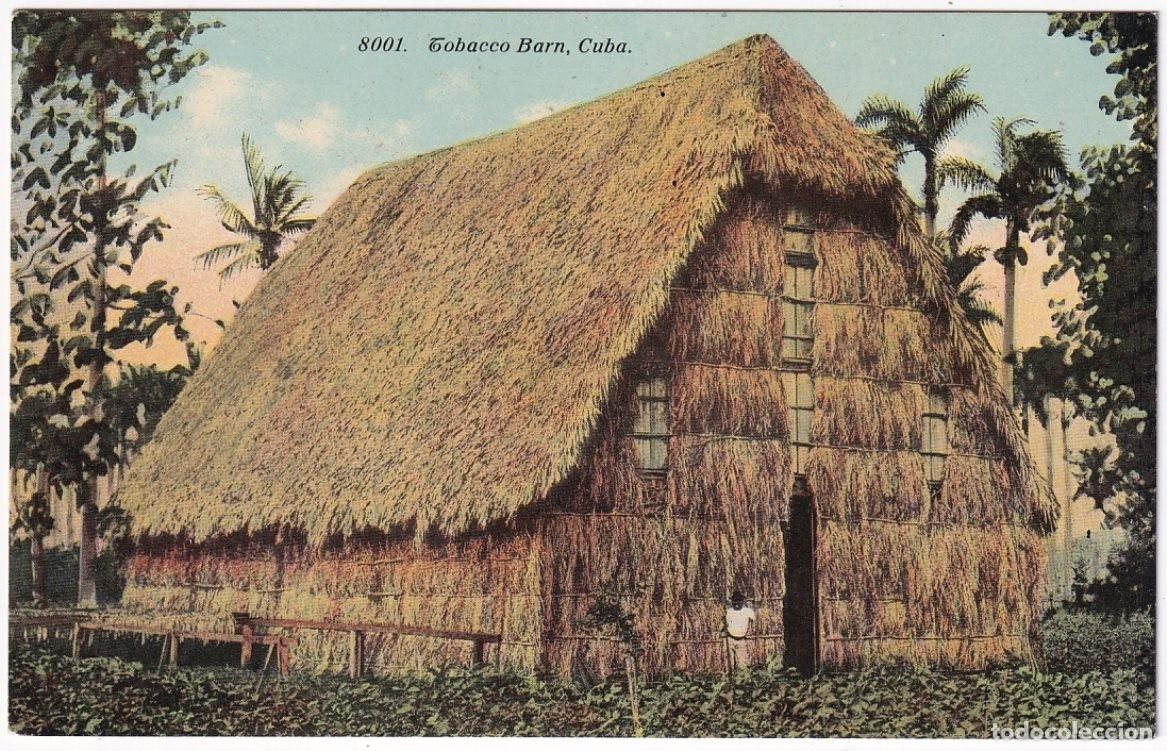 Postais: POS-1128 CUBA POSTCARD UNUSED CIRCA 1910 TOBACCO BARN, CASA DE TABACO