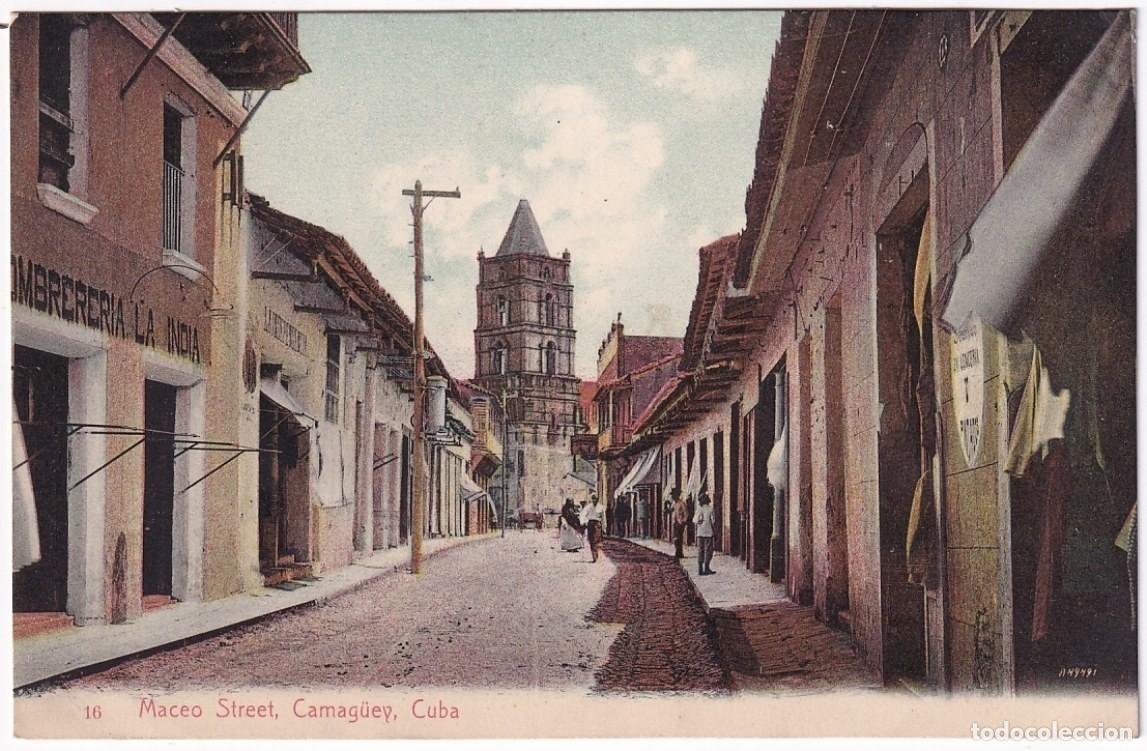 Postais: POS-1123 CUBA POSTCARD UNUSED CIRCA 1910 MACEO STREET CAMAGUEY