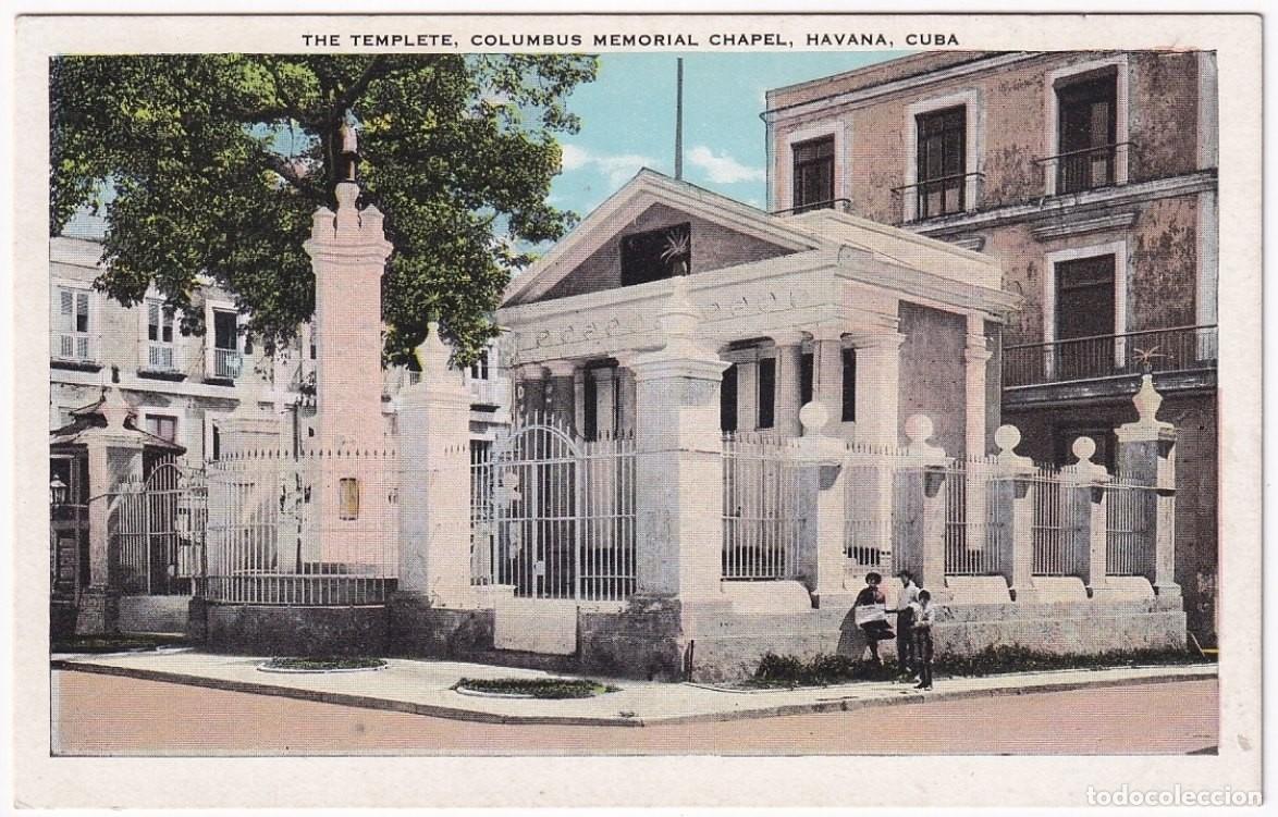 Postcards: POS-1142 CUBA POSTCARD UNUSED CIRCA 1910 EL TEMPLETE MEMORIAL HAVANA OLD ARM PLACE. PLAZA DE ARMAS H