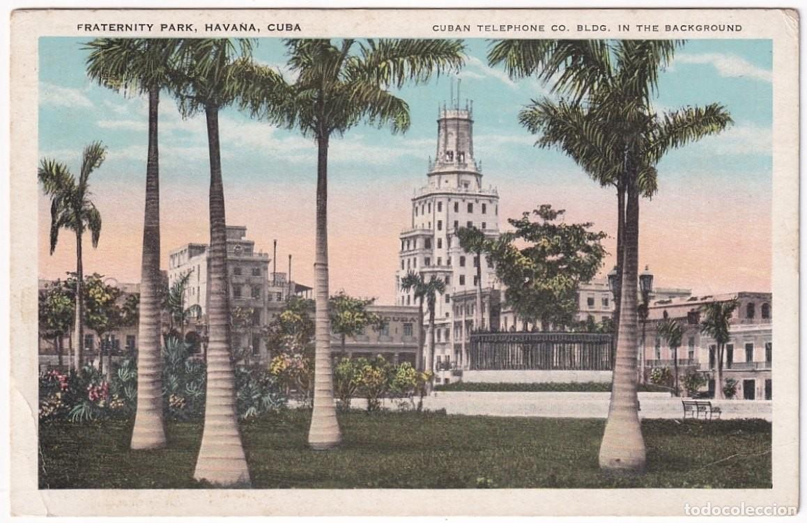 Postcards: POS-1144 CUBA POSTCARD UNUSED CIRCA 1930 FRATERNITY PARK, PARQUE DE LA FRATERNIDAD