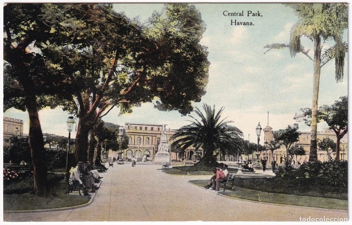 Postcards: POS-1153 CUBA POSTCARD UNUSED CIRCA 1920 CENTRAL PARK HABANA PARQUE CENTRAL.