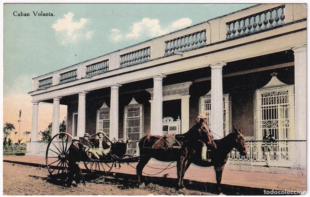 Postcards: POS-1155 CUBA POSTCARD UNUSED CIRCA 1920 VOLANTA TIRADA POR CABALLOS