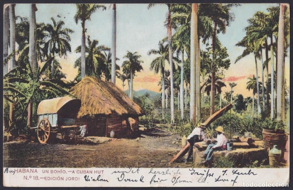 Postkarten: POS-1189 CUBA POSTCARD 1906 BOHIO DEL CAMPO COUNTRY HUT.