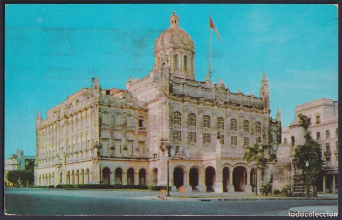 Postales: POS-1474 CUBA POSTCARD 1958 HAVANA PALACIO PRESIDENCIAL PALACE TO CZECHOSLOVAKIA