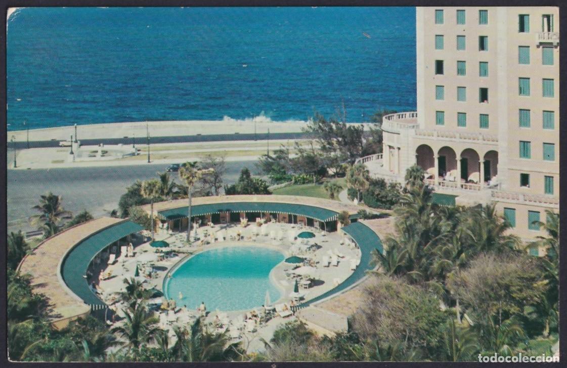 Postcards: POS-1484 CUBA POSTCARD CIRCA 1950 HOTEL NACIONAL PISCINA.