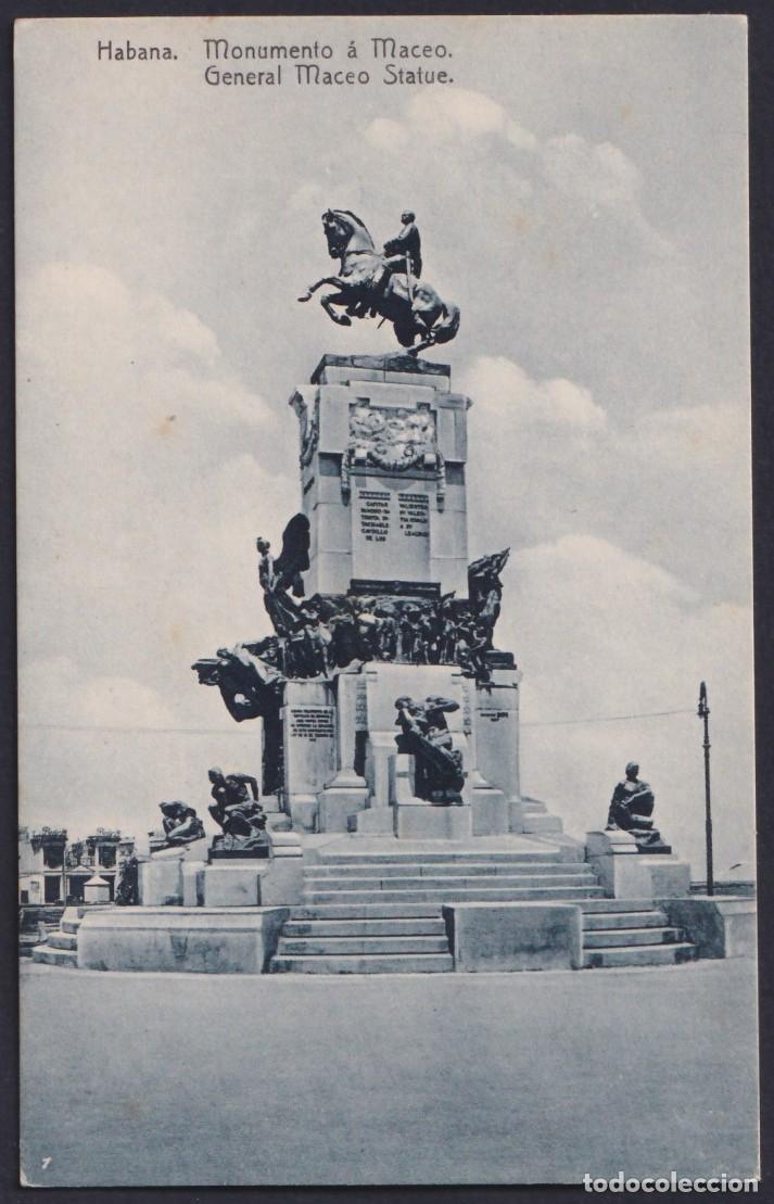 Postales: POS-1482 CUBA POSTCARD 1923 HAVANA GENERAL ANTONIO MACEO MONUMENT.