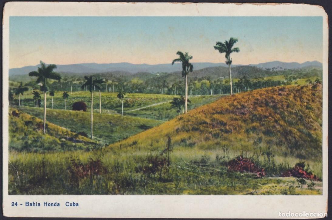 Postales: POS-1567 CUBA POSTCARD CIRCA 1920 PAISAJE DE BAHIA HONDA LANDSCAPE.