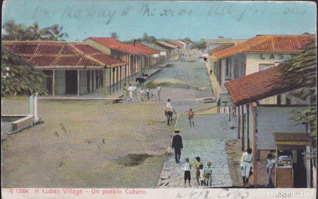 Postales: POS-1582 CUBA POSTCARD 1910 PUEBLO CAMPESTRE VILLAGE TO GERMANY.