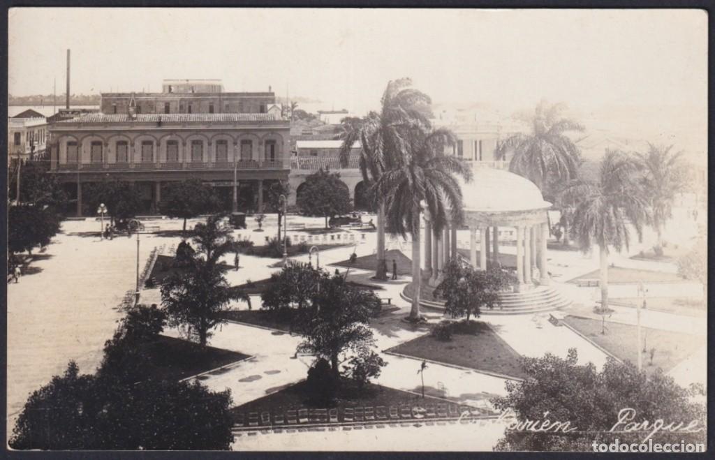 Postkarten: POS-1634 CUBA POSTCARD CIRCA 1940 CAIBARIEN ORIGINAL PHOTO POSTCARD CENTRAL PARK