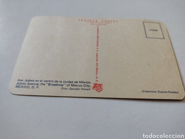 Postales: Postal M&eacute;xico avenida Ju&aacute;rez - Foto 2
