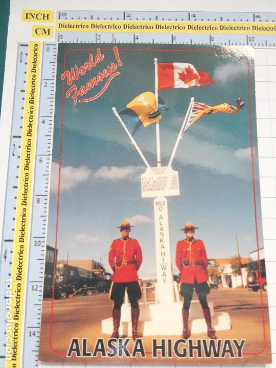 Postcards: POSTAL DE CANAD&Aacute;. TIPISMO FOLKLORE ESCENA VIVA. POLIC&Iacute;A MONTADA ALASKA HIGHWAY. 4066