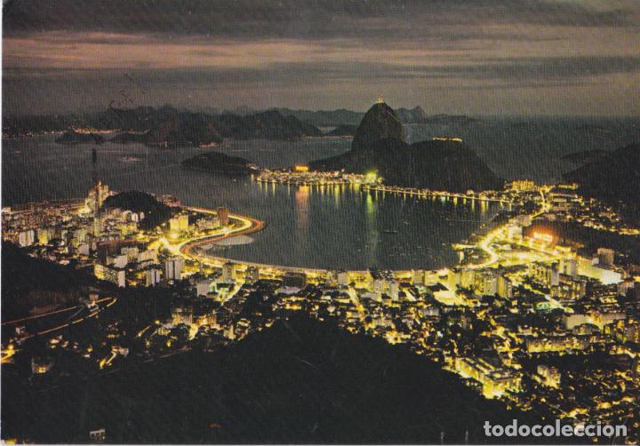 Cartoline: BRASIL, RIO DE JANEIRO, PANOR&Aacute;MICA DE LA PLAYA DE BOTAFOGO &ndash; MERCATOR N&ordm;44 &ndash; ESCRITA