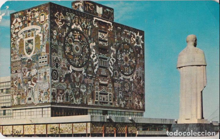 Cartoline: MEXICO, CIUDAD UNIVERSITARIA, MUROS SUR Y OESTE DE LA BIBLIOTECA CENTRAL, MURAL DE JUAN O'GORMAN &ndash; V