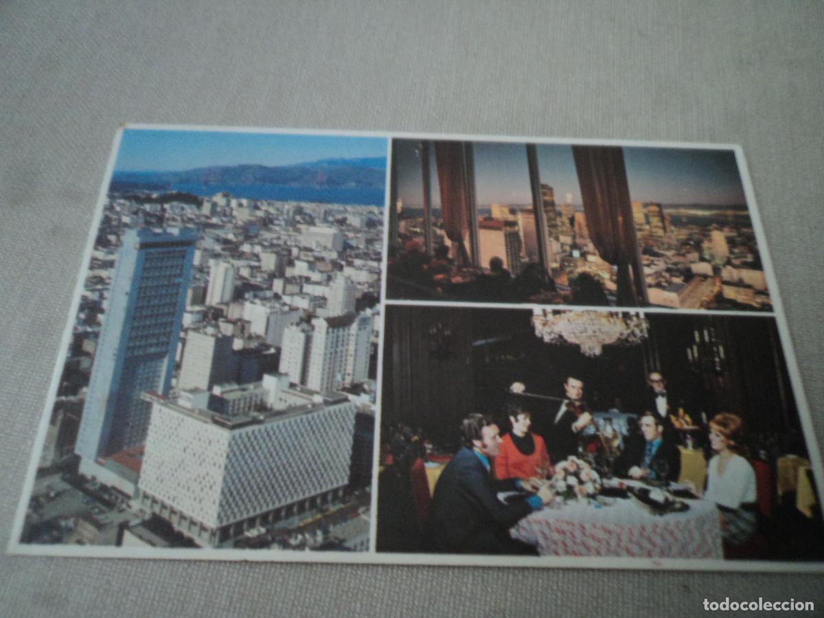 Cartoline: EL SAN FRANCISCO HILTON Y FAMOSO RESTAURANTE TABLE, CIRCULADA