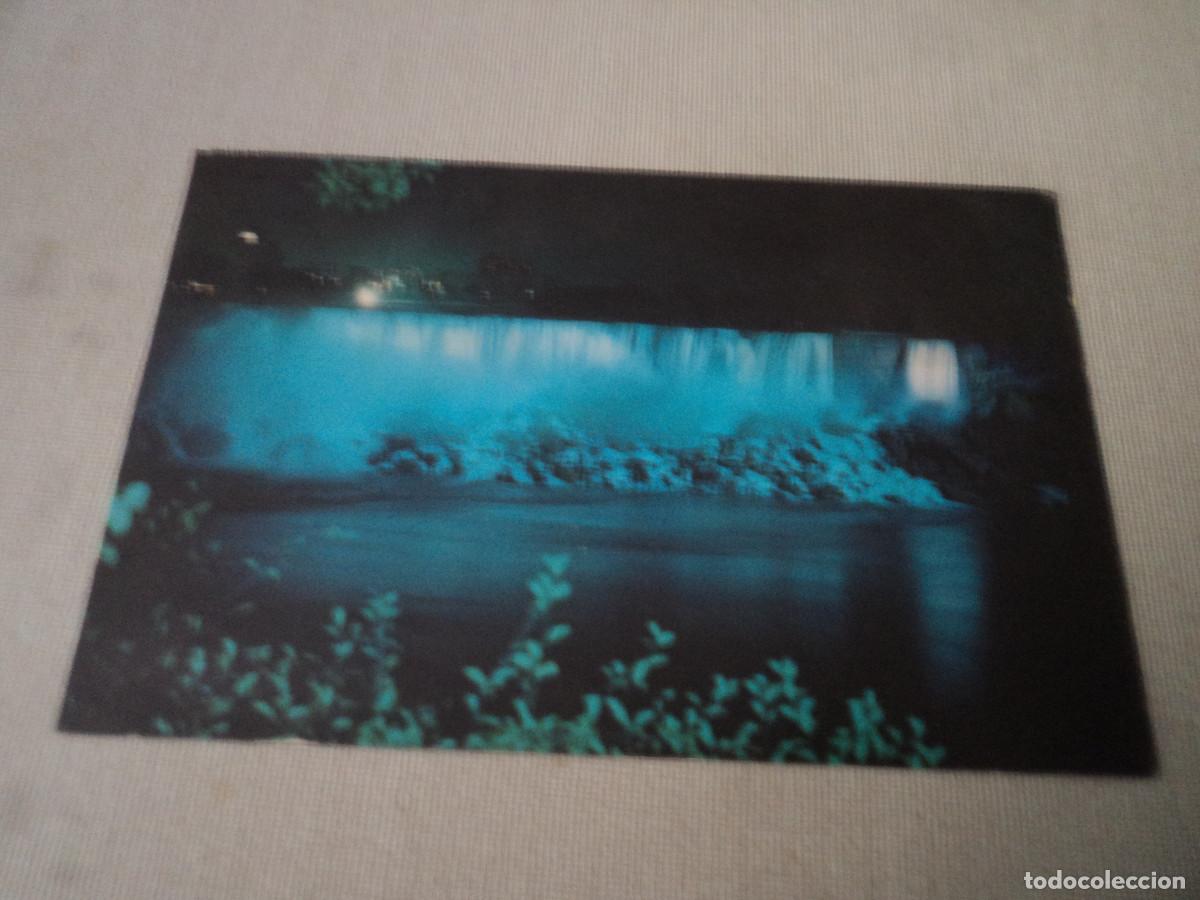 Postales: iluminated niagara falls, canada, circulada 1972 - Foto 1