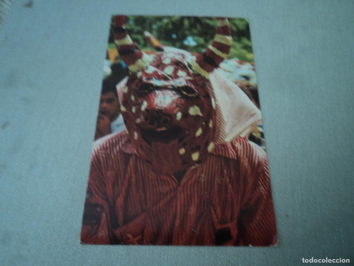 Cartes Postales: los diablos del yare, danza folklorica, venezuela, circulada 1966