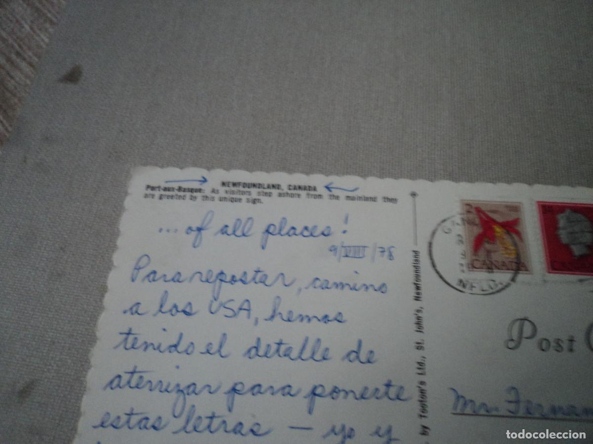 Postales: newfoundland canada, port aux basque, circulada 1978 - Foto 2
