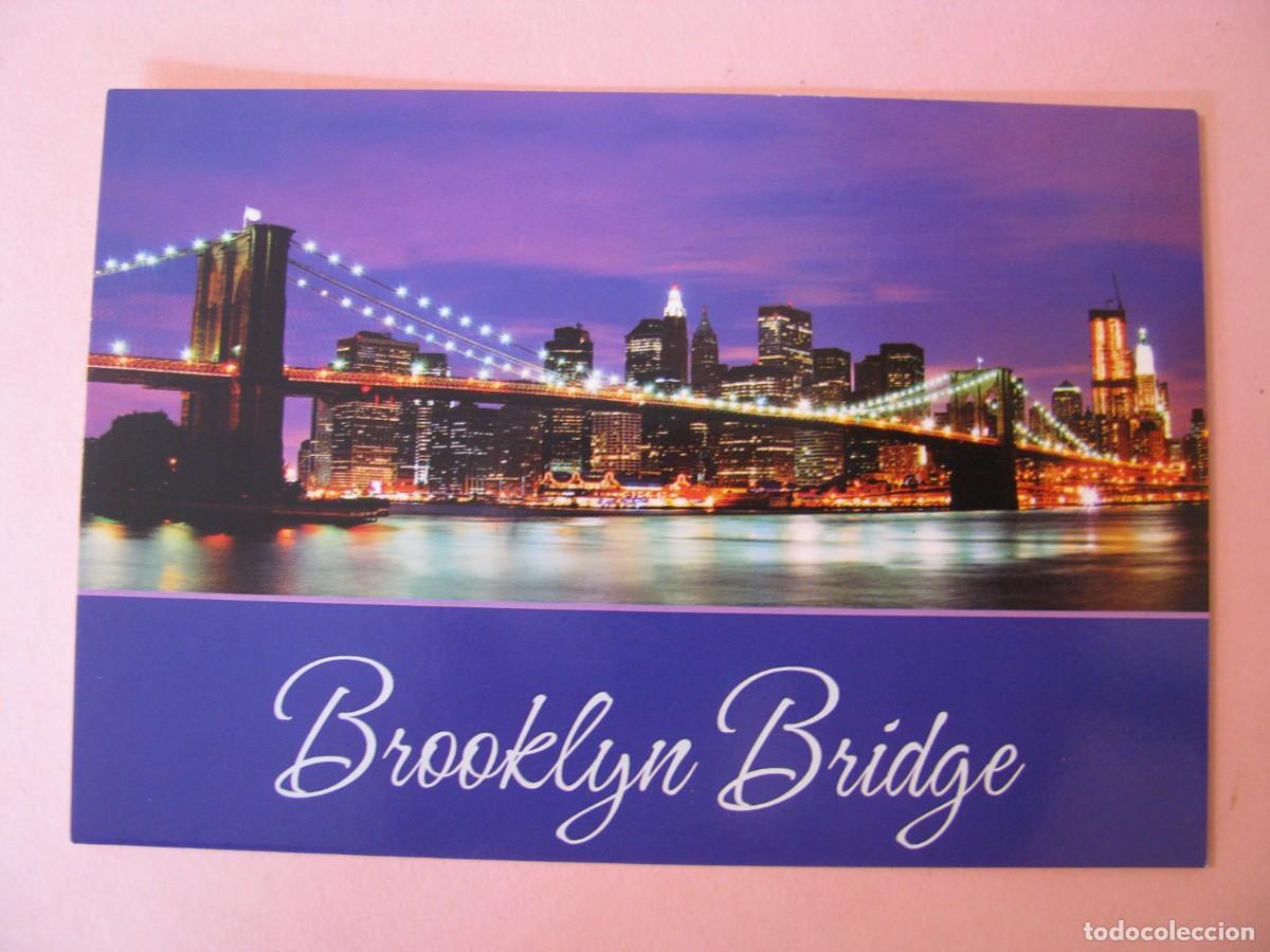 Postkarten: POSTAL DE EE.UU. NEW YORK CITY. BROOKLYN BRIDGE.