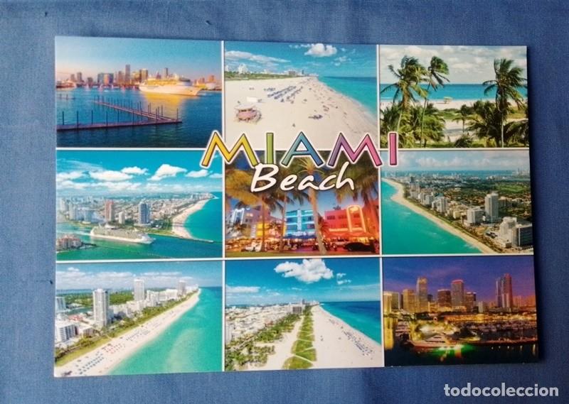 Postales: postal Miami Beach no circulada - Foto 1