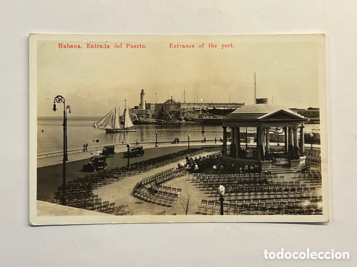 Postkarten: HABANA Cuba.. Postal Entrada del Puerto .. Edici&oacute;n sin identificar&hellip; (h.1920?) S/C