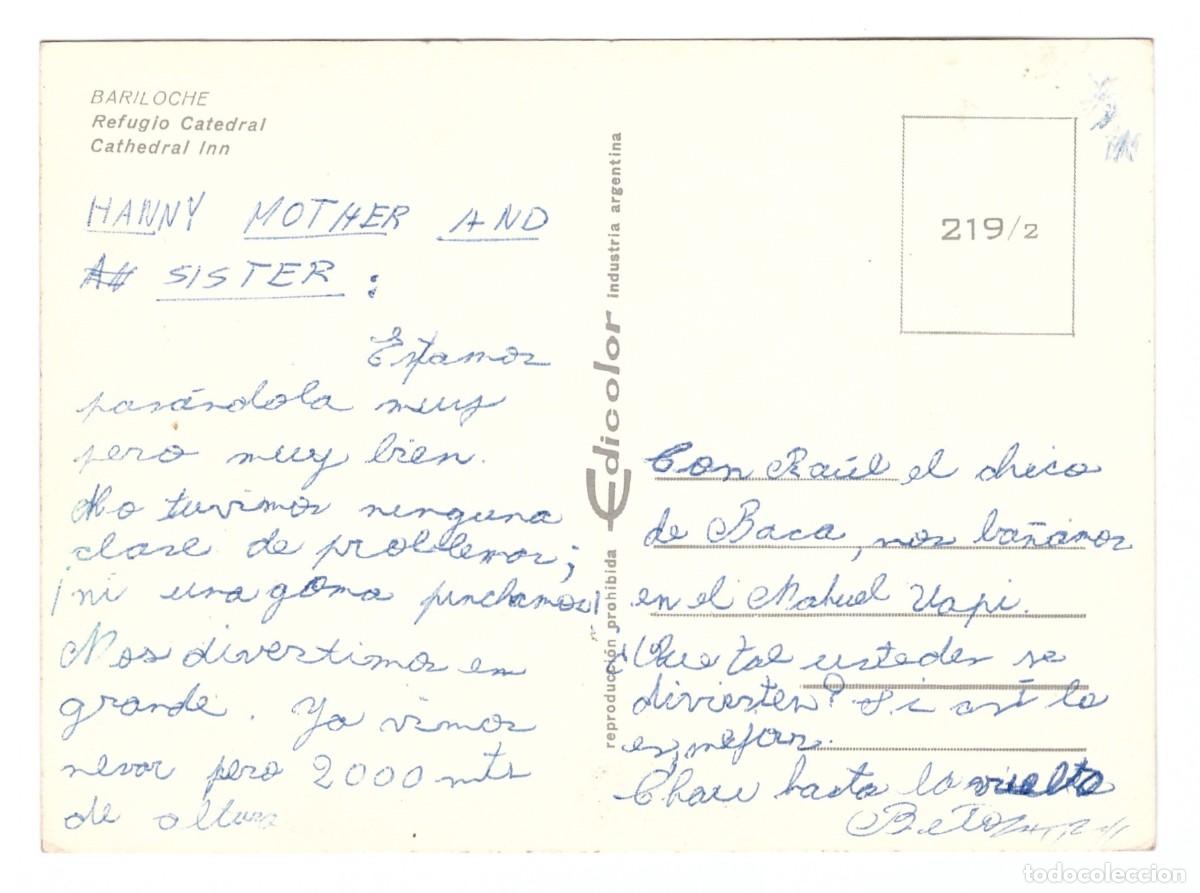 Postales: ARGENTINA &bull; BARILOCHE &bull; REFUGIO CATEDRAL - Foto 2