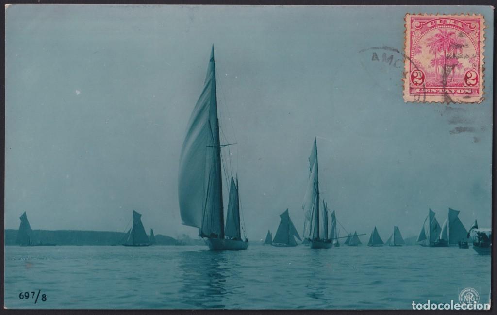 Postcards: POS-1813 CUBA POSTCARD 1907 SHIP ART PAINTING.