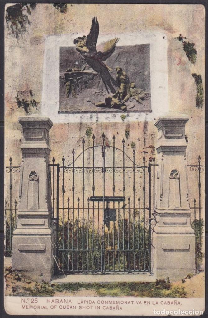 Postcards: POS-1841 CUBA POSTCARD CIRCA 1910 LA CABA&Ntilde;A FOSO DE LOS LAURELES MEMORIAL.