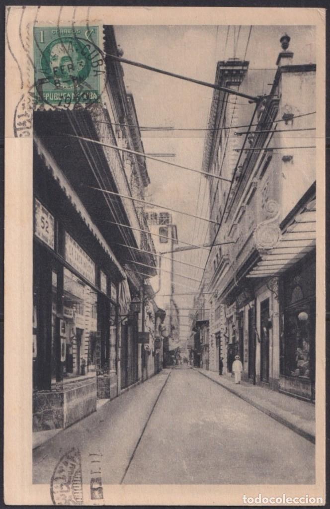 Postcards: POS-1834 CUBA POSTCARD 1929 OBISPO STREET.