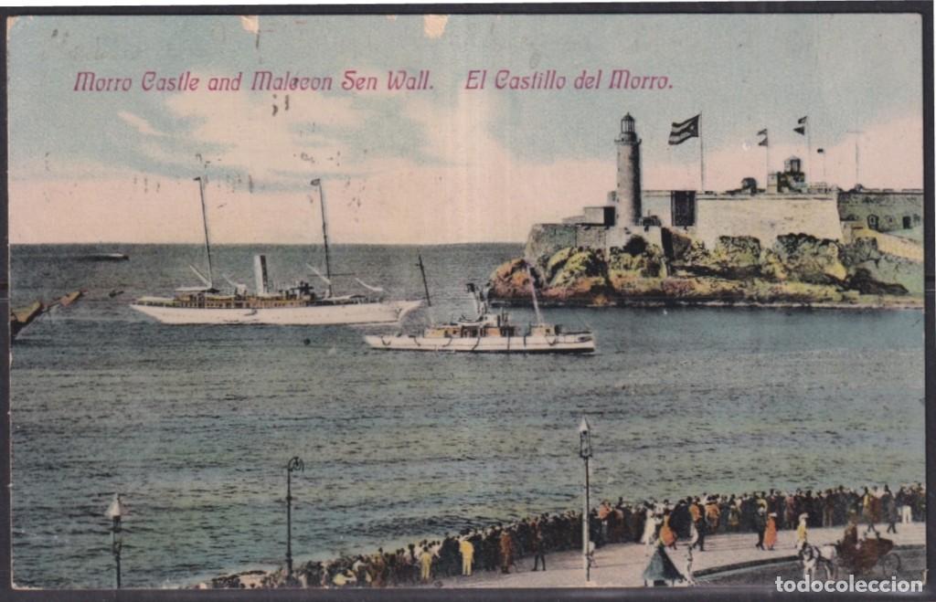 Postcards: POS-1849 CUBA POSTCARD CIRCA 1920 PAQUEBOT BAHAMAS MARITIME MAIL MORRO CASTLE.
