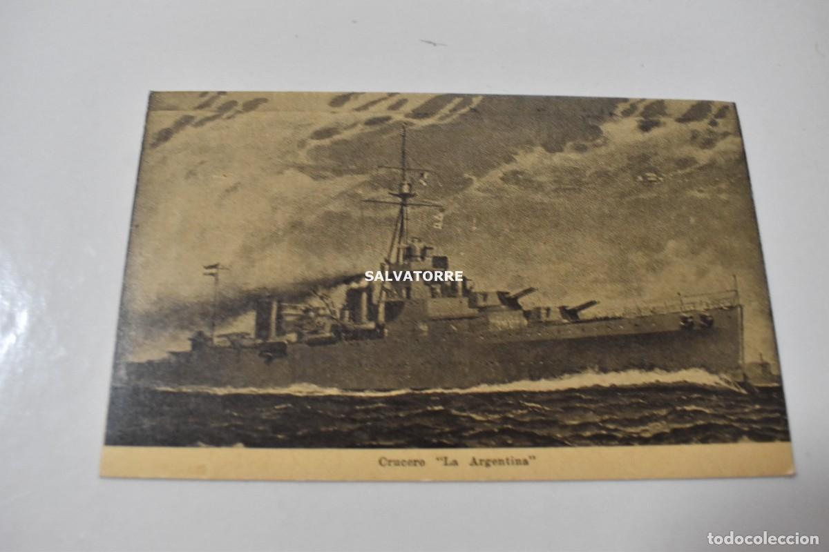 Postcards: ANTIGUA POSTAL CRUCERO LA ARGENTINA. REPUBLICA TARJETA. BARCOS. NAVIOS GUERRA