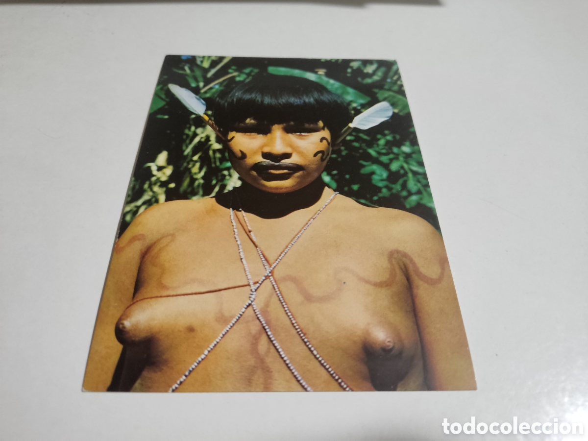 Postales: Postal joven India Waika El platanal,alto Orinoco, Venezuela