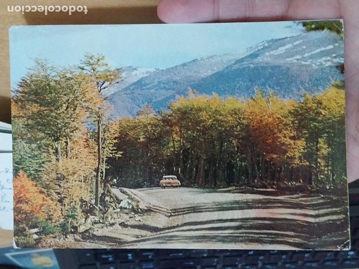 Postkarten: TIERRA DEL FUEGO CAMINO OTO&Ntilde;AL RUTA ED MAYDBOS ESCRITA SELLOS JOSE SAN MARTIN