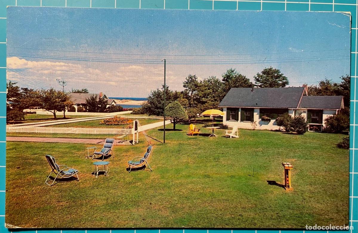 Postais: Postal Ogunquit, Maine, USA, The Dunes Cottages and Motel. 1965. Escrita, con sello.