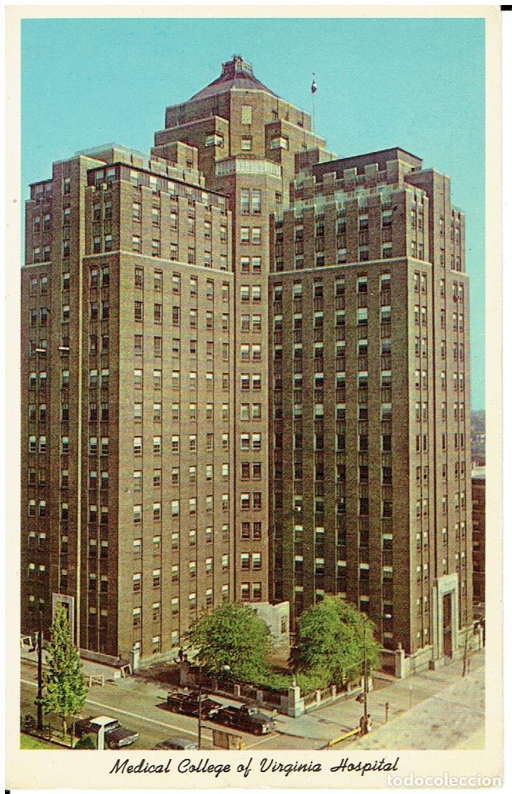 Postais: POSTAL ANTIGUA, EEUU, VIRGINIA MEDICAL COLLEGE OF VIRGINIA HOSPITAL, SIN CIRCULAR