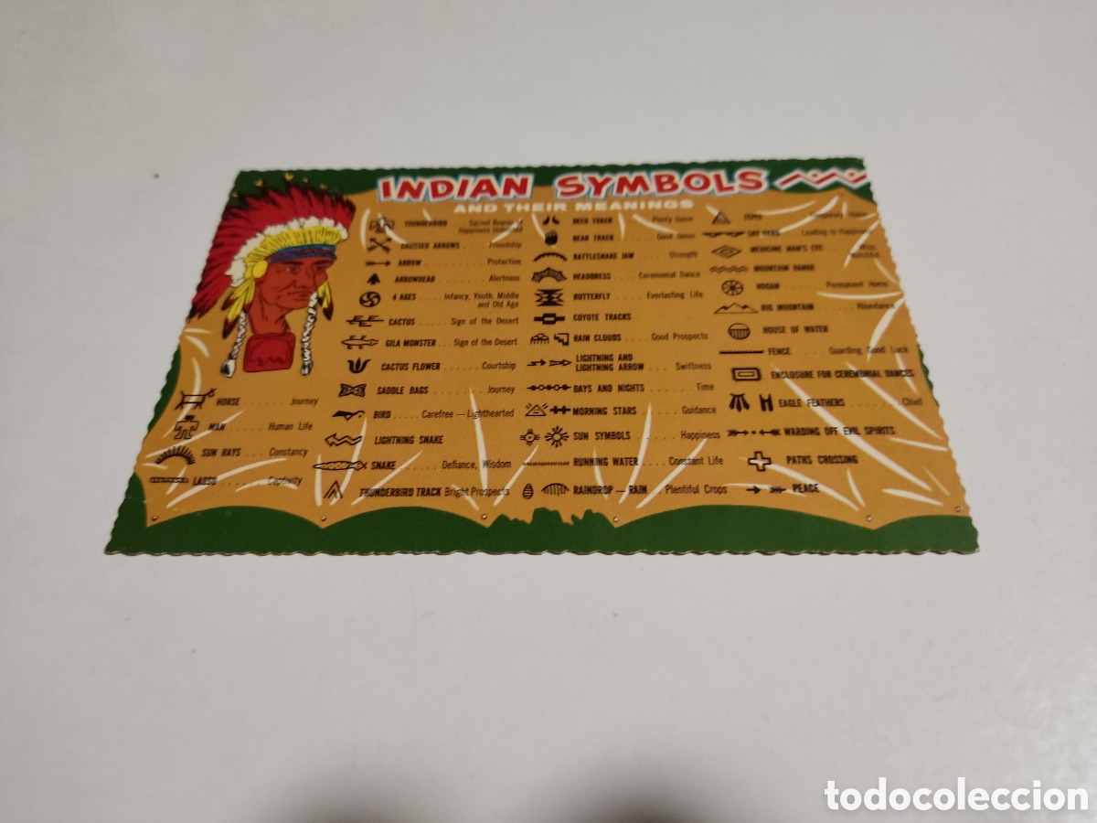 Postais: Postal American Indian symbols
