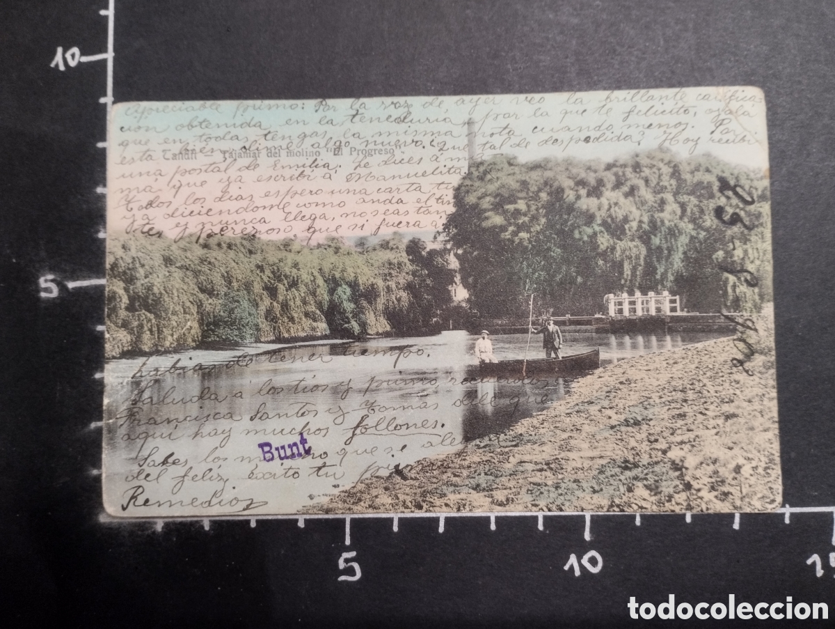 Postkarten: POSTAL ANTIGUA. ARGENTINA - TANDIL. TAJAMAR DEL MOLINO. &rdquo;EL PROGRESO&rdquo;. COLOREADA. 1900 aprox.