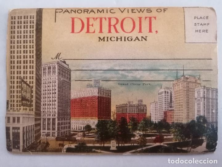Postkarten: BLOQUE POSTALES, VISTAS DETROIT - MICHIGAN