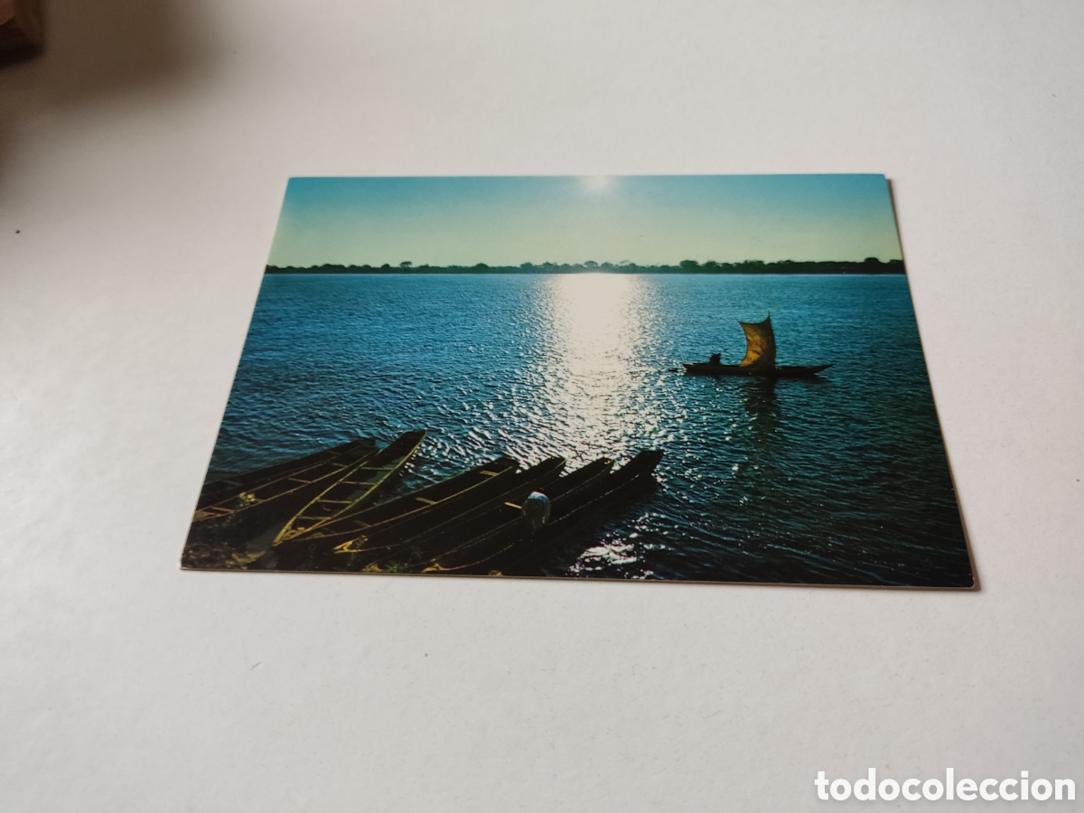 Cartoline: Postal R&iacute;o Orinoco, Venezuela atardecer