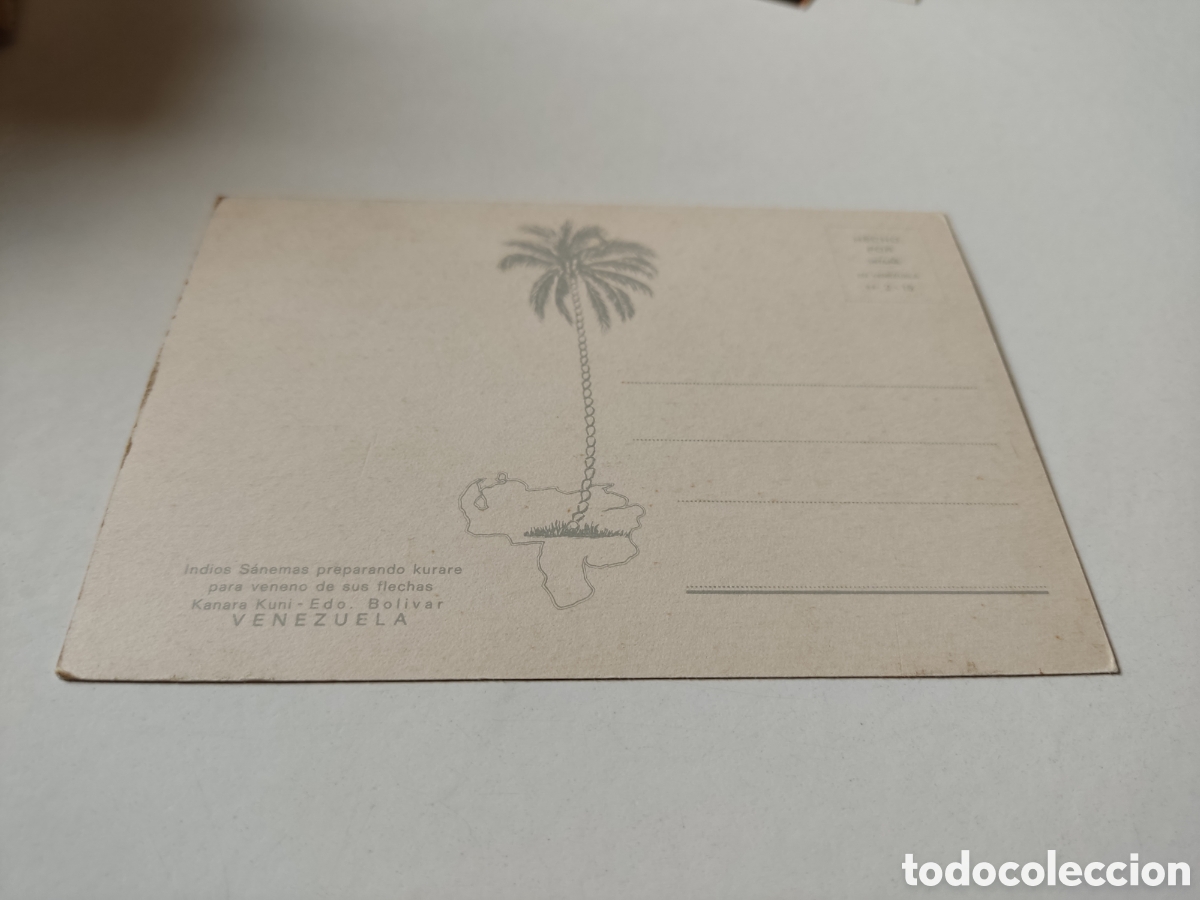Postales: Postal indios Sanemas, preparando kurare - Foto 2