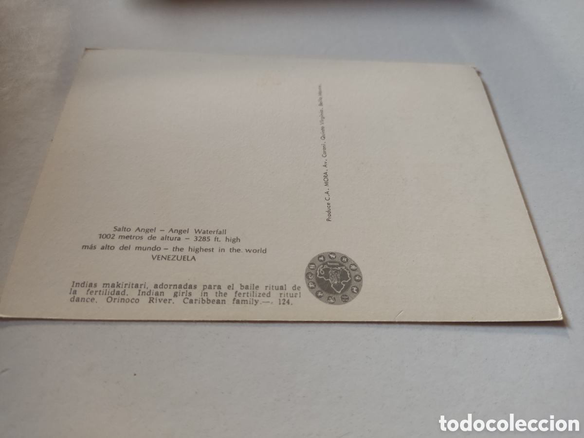 Postales: Postal salto &Aacute;ngel,indios - Foto 2