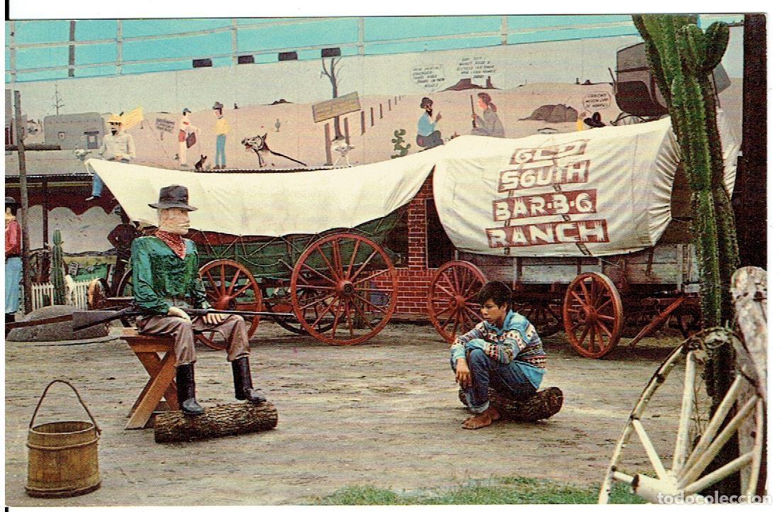 Cartoline: POSTAL ANTIGUA, EEUU, CLEWISTON, FLORIDA, OLD SOUTH BAR-B.Q RANCH SIN CIRCULAR