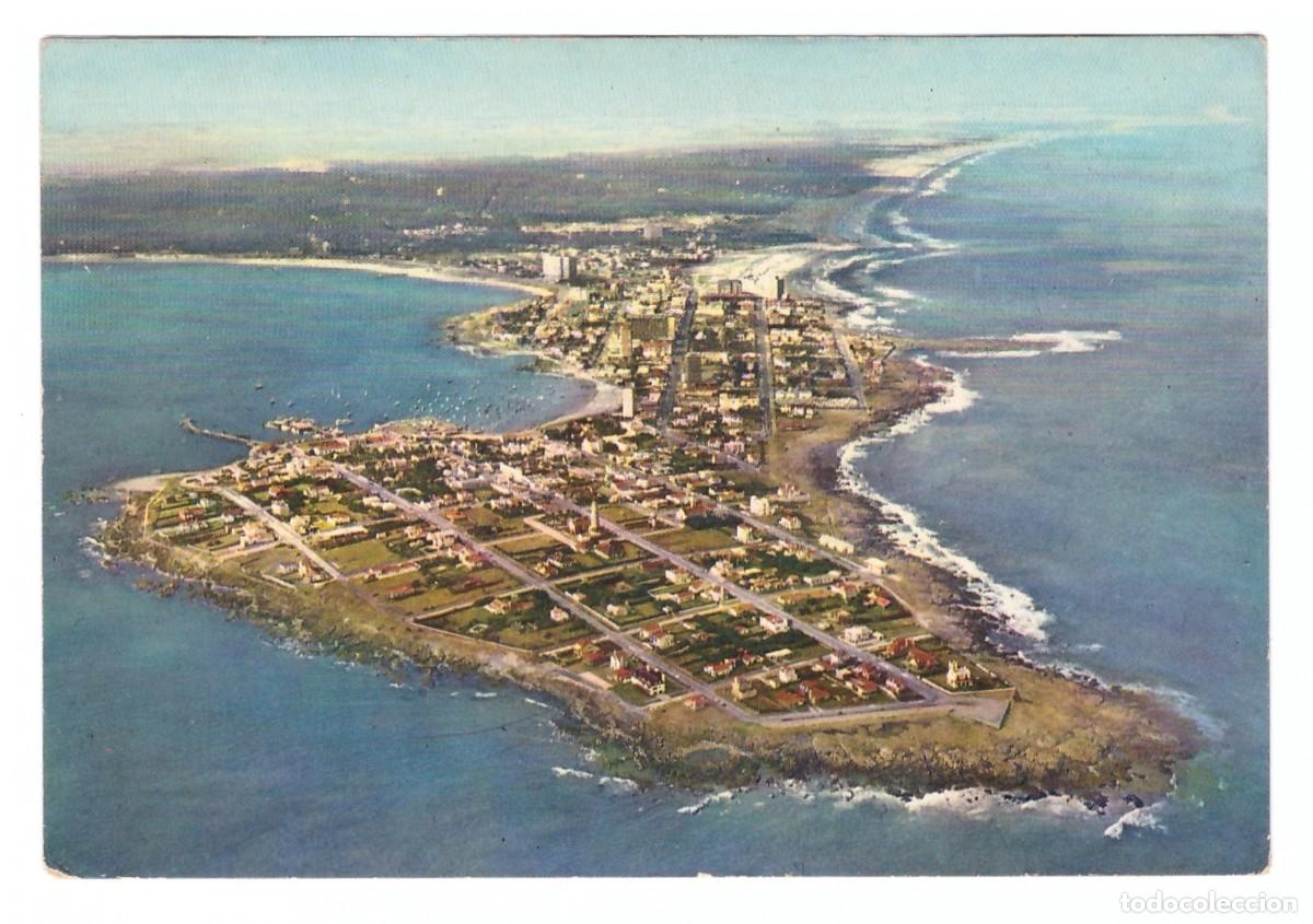 Postales: URUGUAY &bull; PUNTA DEL ESTE &bull; VISTA A&Eacute;REA DE LA PEN&Iacute;NSULA - Foto 1